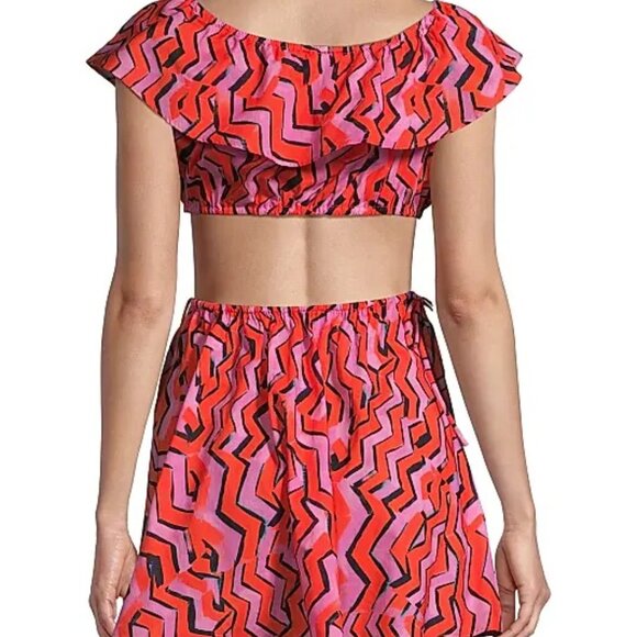 Milly Resort Delilah Chevron Mini Dress SZ M NWT - Picture 3 of 11